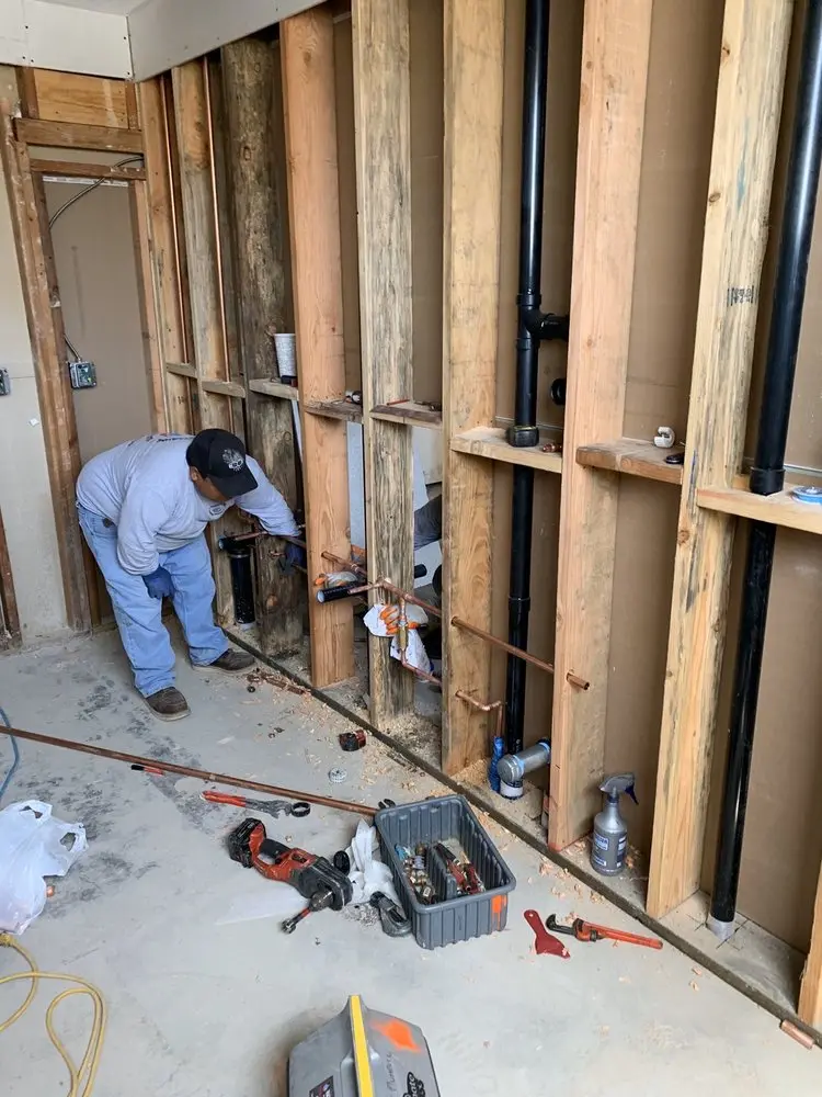 Commercial rough-in plumbing for Gas Line Repair in Bonham